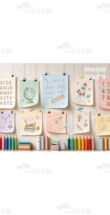 Tło fotograficzne „Pastelowa galeria nauki – edukacyjna przestrzeń dla dzieci” | 4174